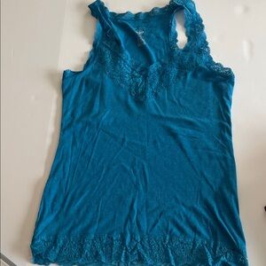 Mossimo Supply Co. Teal Lace Camisole